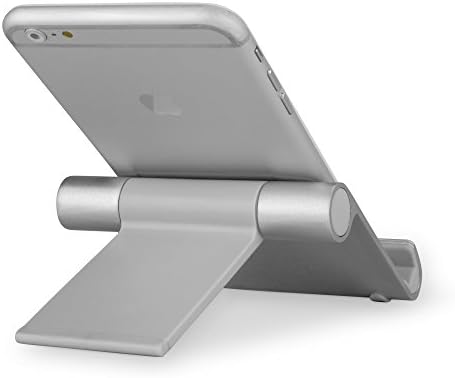 Поставяне и монтиране на BoxWave, съвместими с OnePlus 8T + 5G (поставяне и монтиране на BoxWave) - Преносима алуминиева поставка VersaView с множество ъгли за OnePlus 8T + 5G
