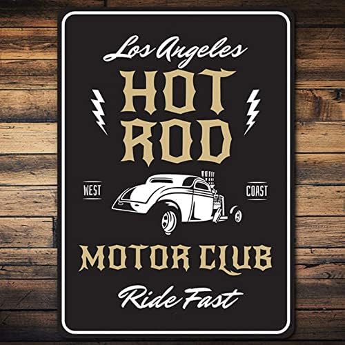 Hot Rod Motor Club, Кентаври, Собствениците на хот-Род, Декор за гараж, Hot Rod Garage, Знак за паркиране на автомобил, Класически Автомобили Знак - Метални Автомобилни Марки Ретро