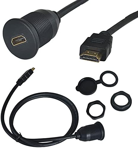 Конектори за Монтиране на панел Водоустойчив HDMI-съвместим кабел IP67 Конектор за аудио - и видеосистемы HDMI-кабел