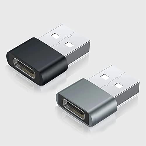 Бърз USB адаптер-C за свързване към USB-порт, който е съвместим с вашите Motorola One Fusion Plus за зарядни устройства,