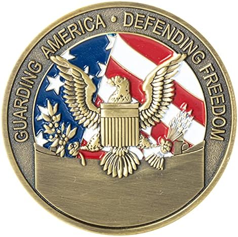 Монета на Повикване на Националната гвардия на военновъздушните сили на Съединените Щати и Синьо Кадифе Кутия за показване