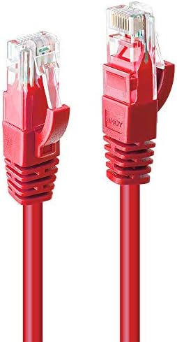 Мрежов кабел LINDY 1 м CAT6 UTP Без довършителни - Червен