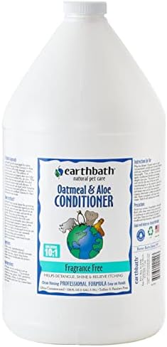 Климатик Earthbath с овесени ядки и алое - Помага да разплетете косата и облекчаване на сърбеж, Направено в САЩ - Без