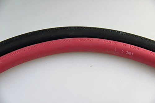 Запресоване захранване Сверхгибкий Акумулатор /Заваряване кабел - 6 калибри (10 фута червен цвят / 10 фута черно) - 5