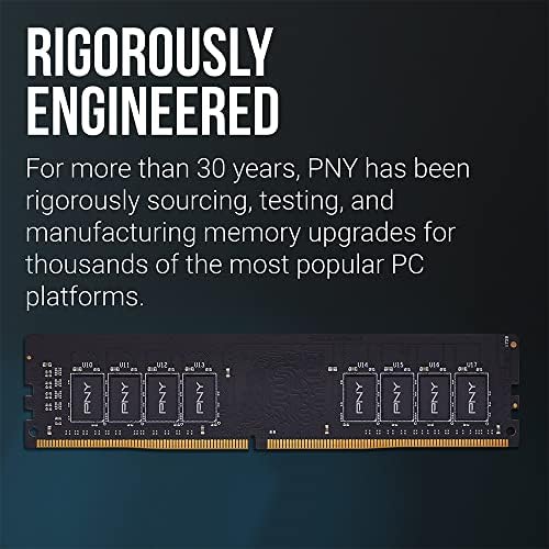 Оперативна памет PNY Performance 32GB DDR4 DRAM 2666 Mhz (PC4-21300) CL19 (съвместим с 2400 Mhz или 2133 Mhz) 1.2 за