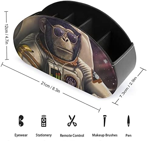 Космическа Горила Астронавт Кожен Държач на Дистанционното Управление с 5 Отделения Офис Кутия За Съхранение на Тенис