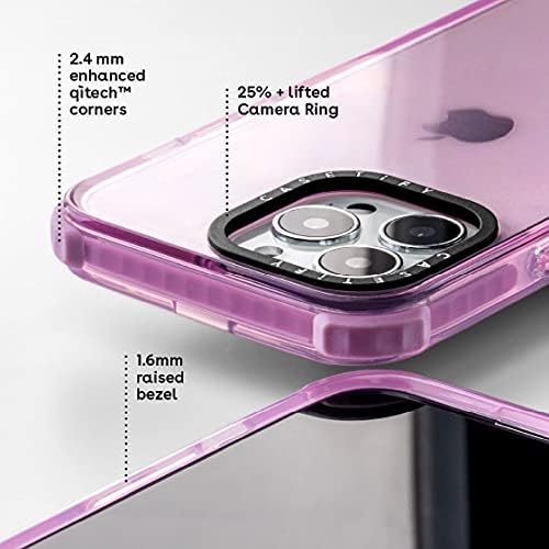 Калъф Casetify Ultra Impact Case за iPhone 13 Pro Max - Облаци - Прозрачен черен