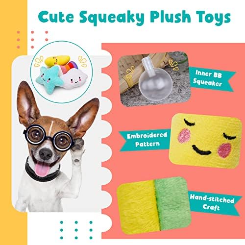 Zeaxuie 20 Опаковки, Луксозни Играчки за малки Кученца от никнене на млечни зъби, Красиви Играчки за Малки Кучета с Гумени