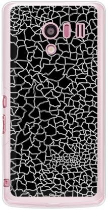 Втора кожа с напукани черен цвят (мека прозрачна от TPU) за телефон AQUOS EX SH-04E/docomo DSH04E-TPCL-701-J034