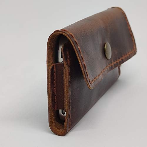 Чанта-кобур от естествена кожа за Oppo Reno2 F, Калъф за вашия телефон ръчна изработка от естествена кожа, Изработен