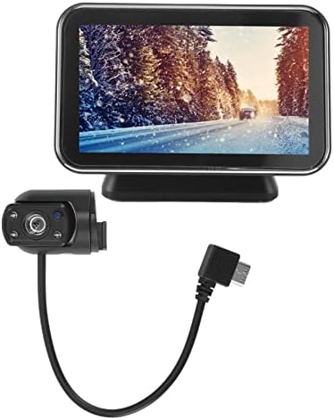 Предна камера GOWENIC 1080P, Видеорекордер за управление на автомобил с висока разделителна способност с 3.5-инчов LCD