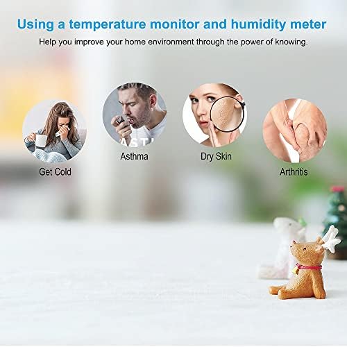 ДОУБАО Цифрова Потребителска Термометър Стаен Влагомер за Измерване Влажността в Помещението Уред за Показване на Температурата
