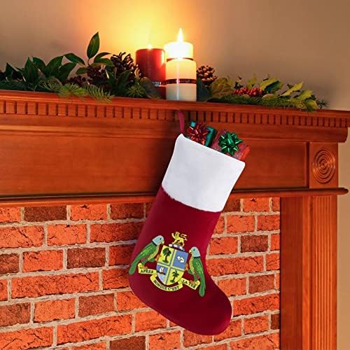 Логото На Хартата Доминики Коледни Чорапи, Коледни Чорапи Чанта За Дома Семеен Коледен Декор