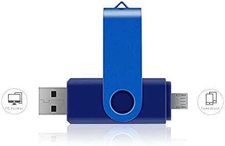 n / a USB Флаш памети 32 GB, 16 GB Флаш-памет и 128 GB карта 64 GB OTG 2 в 1 USB устройство (Цвят: черен, размер: 8 GB)