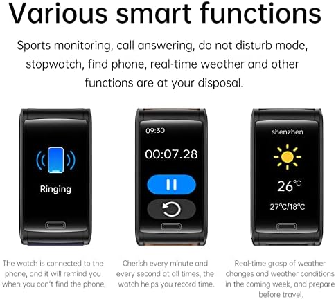 Умен часовник MORESEC (Отговор /, определени стаи), Умни часовници с диагонал 1,47 инча за телефони с Android и iOS,