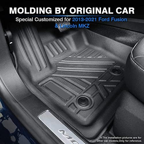 Подложки KUST за 2013-2020 Ford Fusion/Lincoln MKZ Подови Втулки За защита от всякакви метеорологични условия 2-Ред Комплект