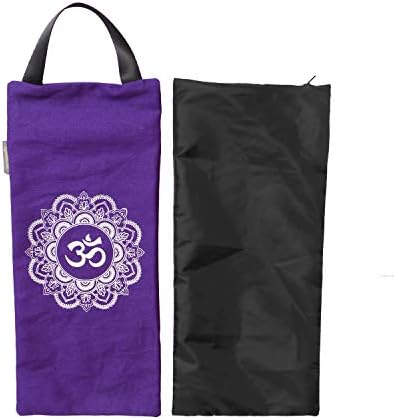 Чанта за пясък за йога - Памук без пълнител за практикуване на йога съпротива и силови упражнения, с Размер 7,5 X 17