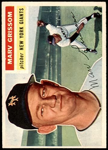 1956 Topps 301 Марв Гриссом Ню Йорк Джайентс (Бейзболна картичка) БИВШ Джайентс