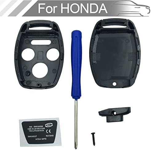 Нов 4-Ключ, Ключодържател във формата на миди Калъф Подходящ за Honda Accord, Civic Ex Pilot е Подходящ за бесключевого