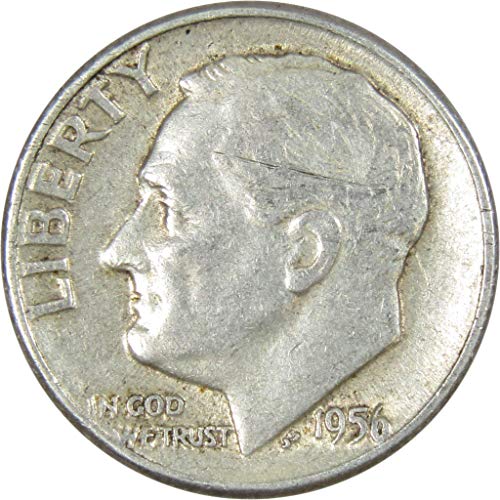 1956 Рузвелт Стотинка AH ЗА Добра Монета на САЩ от 90% Сребро и 10 карата, са подбрани