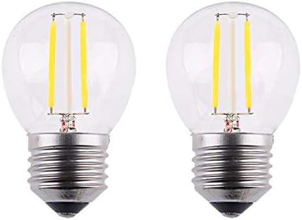 Мини-led лампа-глобус в стил OPALRAY с регулируема яркост A15, с led за зъби с нажежаема жичка, 2 W 200лм, замяна на лампата с нажежаема жичка с мощност 25 Вата, обичайната база E26,