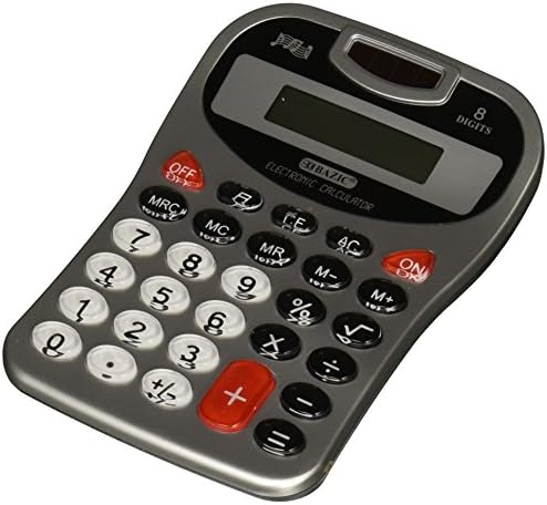 Настолен калкулатор BAZIC Сребрист цвят с 8 фигури в тон