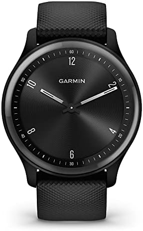Плейбеттер Garmin vivomove Sport (черно / Шистовият) Хибридни Умен часовник Power Пакет - 2022, часовници с пульсометром,