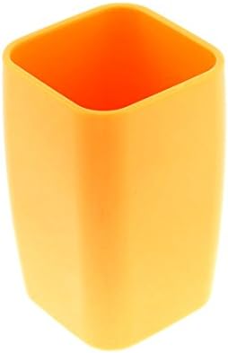 Qtqgoitem Пластмасова чаша за изплакване в пералнята Кубична форма, 300 мл 105 мм Оранжев цвят (модел: 329 ac6 889 8e8
