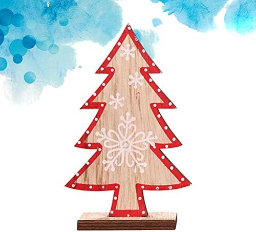 Abaodam Креативна Дървена Коледно Дърво Десктоп Украса На Масата На Коледно Парти Мини Коледно Дърво За Украса Коледно