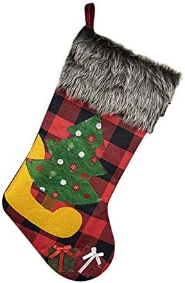 Коледна Мода Чорапи Чанта Goodybag Подарък-Коледна Елха Коледни Малки Коледни Орнаменти Стъкло