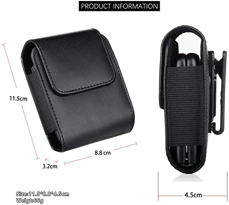 Чанта-кобур за носене на ръка, Мъжки Кожени чанти-кобури с клип за колан, Съвместима с Samsung Galaxy Z Flip, Z Flip3