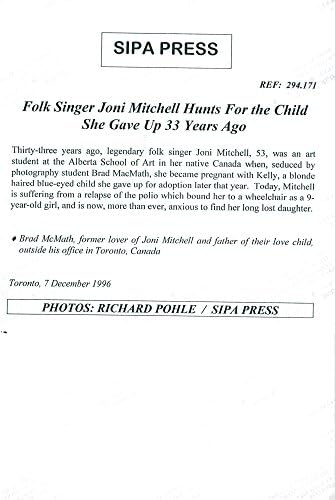 Реколта снимка на Брад Макмата, бивше гадже на Джони Мичъл и баща й Откраднатите дъщеря