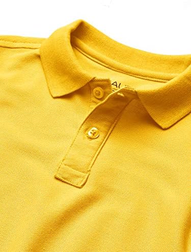 Поло риза с къс ръкав в стила на Голяма училищна форма за момчета Наутика, закопчалки за копчета, Удобна и лека Пикантна