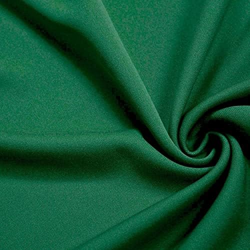 Нови тъкани Daily Evie Изумрудено-Зелена Полиестерна тъкан, двойно Плетиво за гмуркане by The Yard - 10021, Парцела (58x36