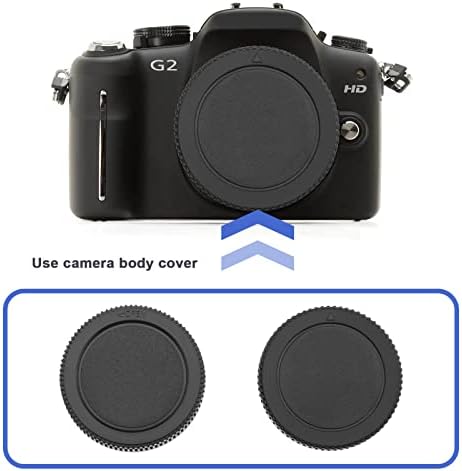 Комплект от 2 комплекти за предния капак на корпуса и задната капачки на обектива, който е Съвместим с Panasonic Lumix
