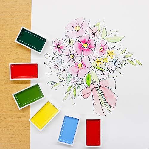 Kuretake на ЗИГ Gansai Tambi 36 Цвята за професионалисти, художници и Занаятчии, Плътни акварелни бои, Пигментни мастила