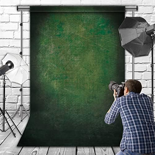 6. Кърпа с размер 5x10 метра, с джоб на един стълб Тъмно Зелени Фонове, за Снимки Абстрактен Портрет на Ретро Фон за