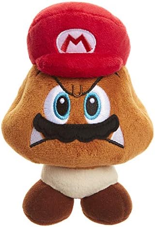 В света на Nintendo Goomba с Плюшени фигура в шапка Марио