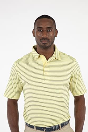 Облекло за голф Bobby Jones - Performance RTJ Cypress Stripe Топка за Голф с къс ръкав за мъже