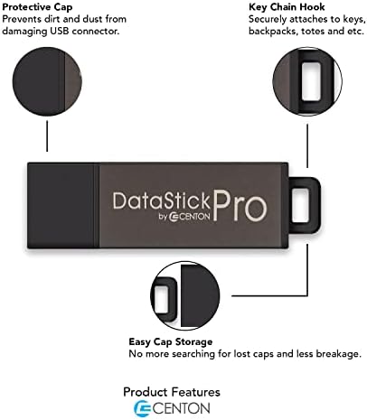Centon MP Valuepack USB 2.0 Datastick Pro (Сив), 2 GB, 50 бр.