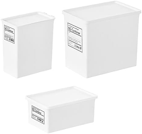 Контейнер за люспи Cabilock, 2 бр., Държач за прах за пране, пластмасова кутия за съхранение, пластмасови кутии с капаци,
