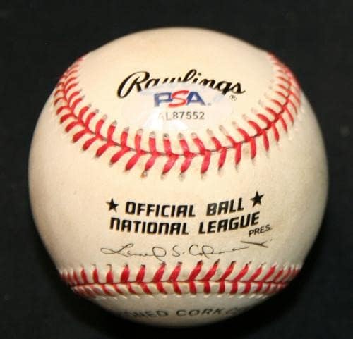 Уорън Спан Подписа ONL Baseball с Автограф w / HOF Braves PSA/DNA AL87552 - Бейзболни топки с автографи