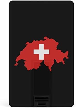Швейцария Флаг на Швейцария Карта на Страната USB 2.0 Флаш памети Memory Stick Форма на Кредитна карта