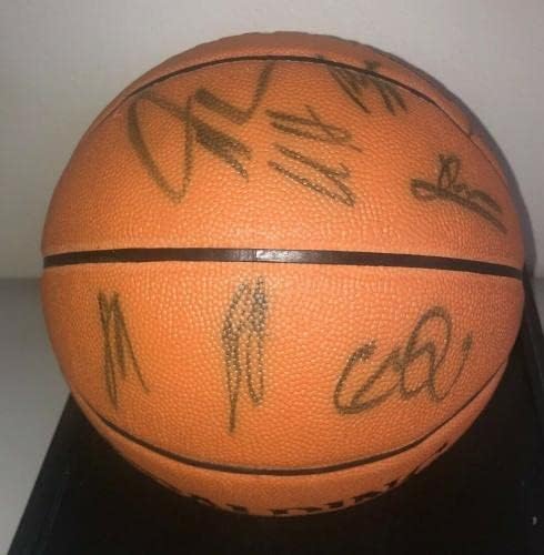 Баскетболен отбор Дуэйна Уейд Маями Хийт Подписа Автентични Баскетболни топки Хаслема Чалмърс +++ - Баскетболни топки