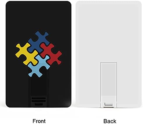 Ден на осведомеността за аутизъм USB Устройство Бизнес флаш Карта, Кредитна карта Форма на Банкова карта