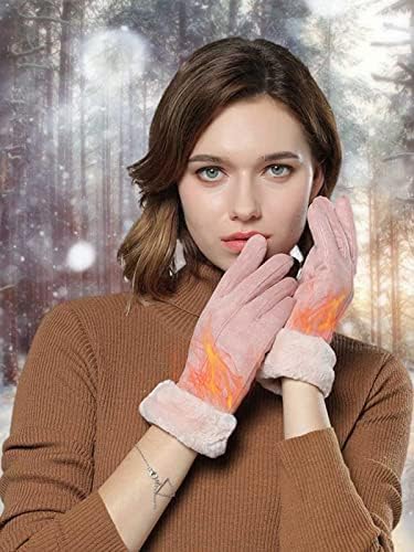 Дамски Ръкавици с топъл, Ръкавици за зареждане чрез USB, Топли Ръкавици без пръсти със Сензорен екран, Зимни Ръкавици