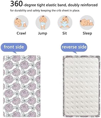 Кухненски Кърпи за яслите в пластична теми Портативни мини-Чаршафи За легла с Меки и Ластични Чаршафи за легла -Бебешки