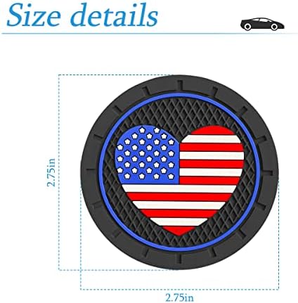 AUCELI 4 Опаковки Автомобилни Подстаканников, Поставка за кола Подстаканников с участието на американски Флаг във формата