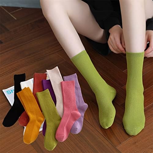 Дамски чорапи GELTDN, Зимата и Пролетта на Памучни и Удобни Къси Чорапи, Обикновен, Всекидневен, Модни, Спортни