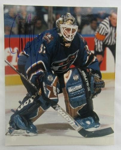 Автограф с автограф на Олаф Кольцига 8x10 Снимка II - Снимки на НХЛ с автограф